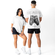 RELAXED FIT LUX "VINTAGE BOXING" T-SHIRT - WHITE