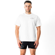 RELAXED FIT LUX "VINTAGE BOXING" T-SHIRT - WHITE
