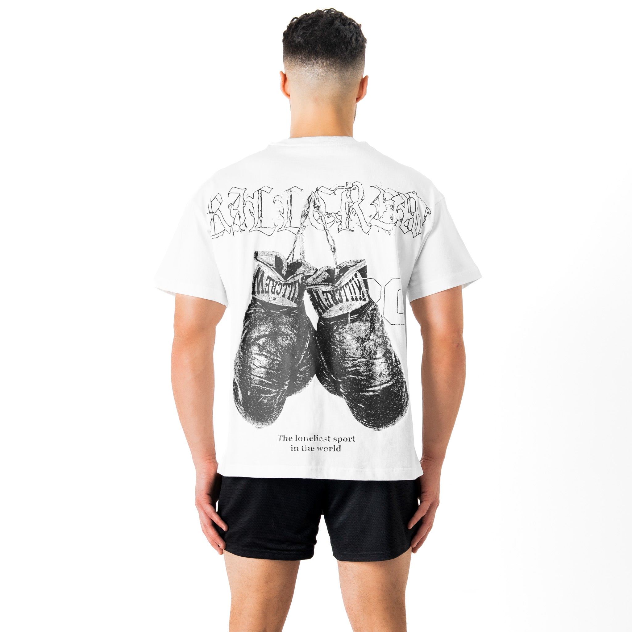 RELAXED FIT LUX "VINTAGE BOXING" T-SHIRT - WHITE