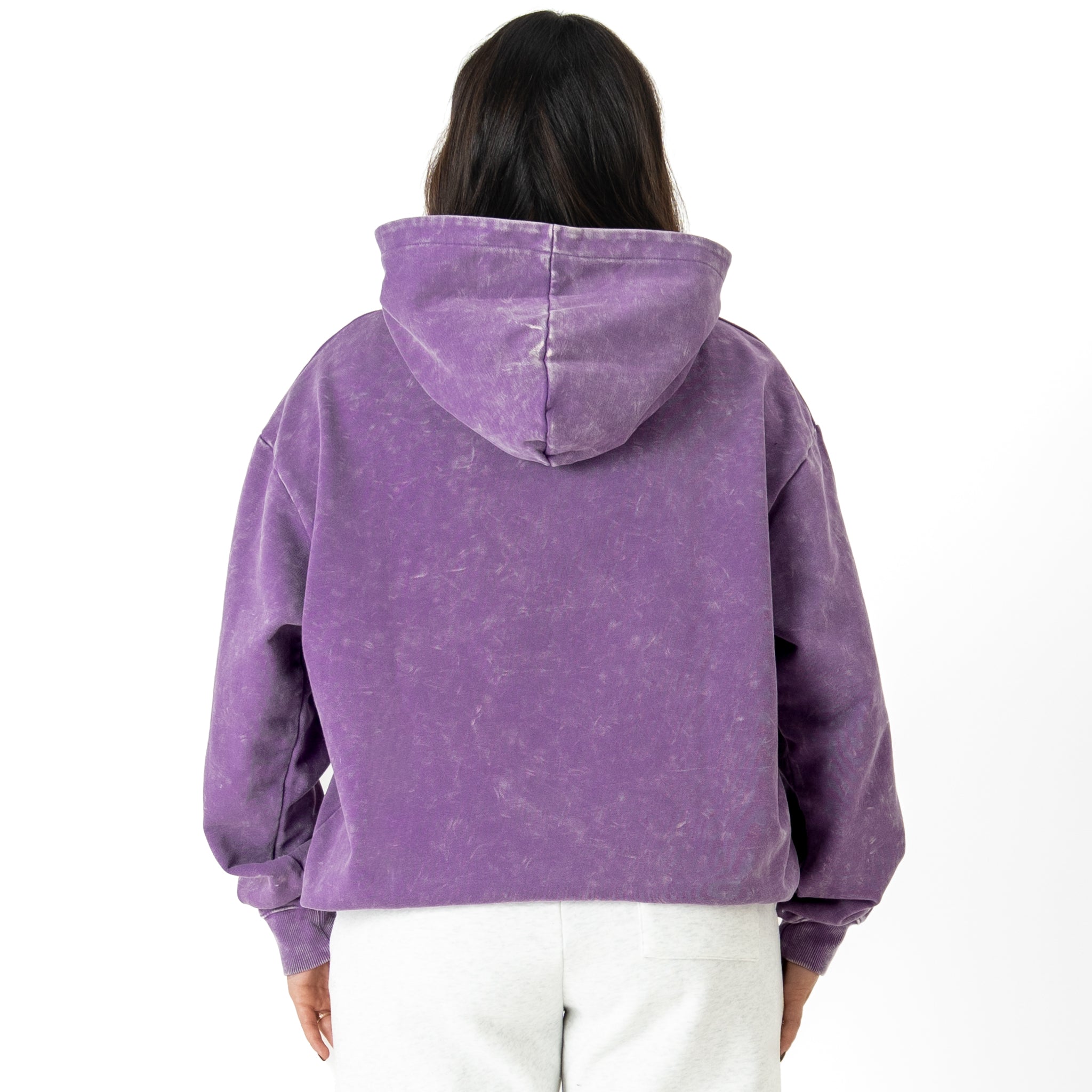 OVERSIZED LUX "WEIGHTS LIFT US UP" HOODIE - PURPLE