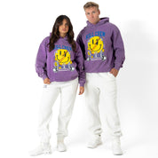 OVERSIZED LUX "WEIGHTS LIFT US UP" HOODIE - PURPLE