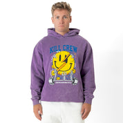 OVERSIZED LUX "WEIGHTS LIFT US UP" HOODIE - PURPLE