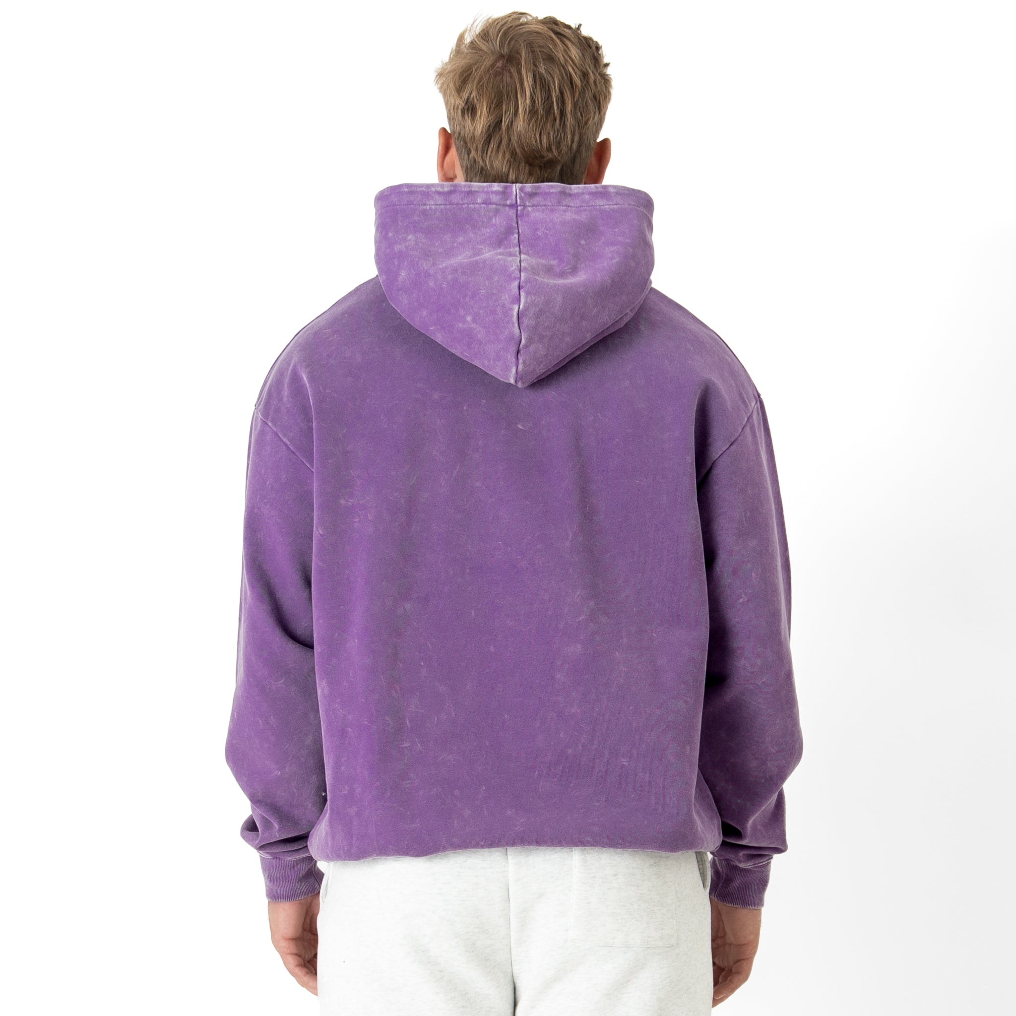 OVERSIZED LUX "WEIGHTS LIFT US UP" HOODIE - PURPLE