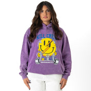 OVERSIZED LUX "WEIGHTS LIFT US UP" HOODIE - PURPLE