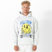 OVERSIZED LUX "WEIGHTS LIFT US UP" HOODIE - GREY