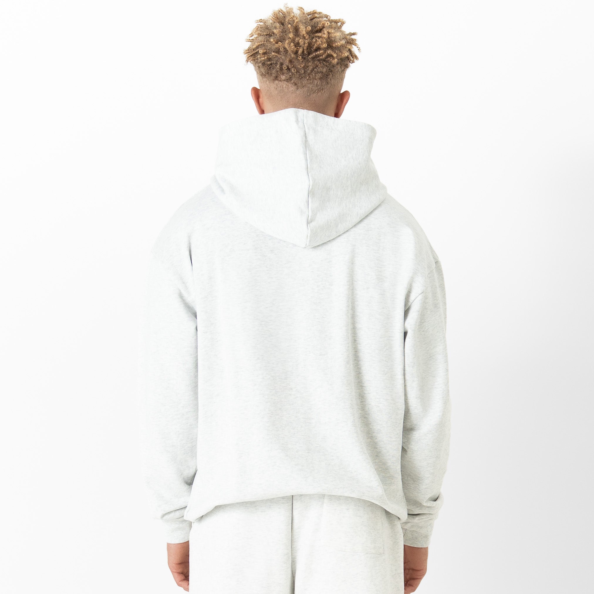 OVERSIZED LUX "WEIGHTS LIFT US UP" HOODIE - GREY