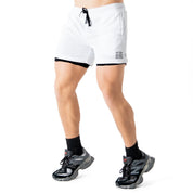 TRAINING SHORT WITH LINER - WHITE