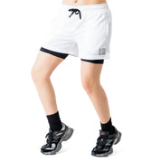 TRAINING SHORT WITH LINER - WHITE