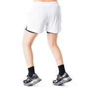 TRAINING SHORT WITH LINER - WHITE