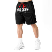 RELAXED CUT SHORTS WOLVES - BLACK