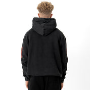 OVERSIZED LUX WORLD DOMINATION HOODIE - BLACK
