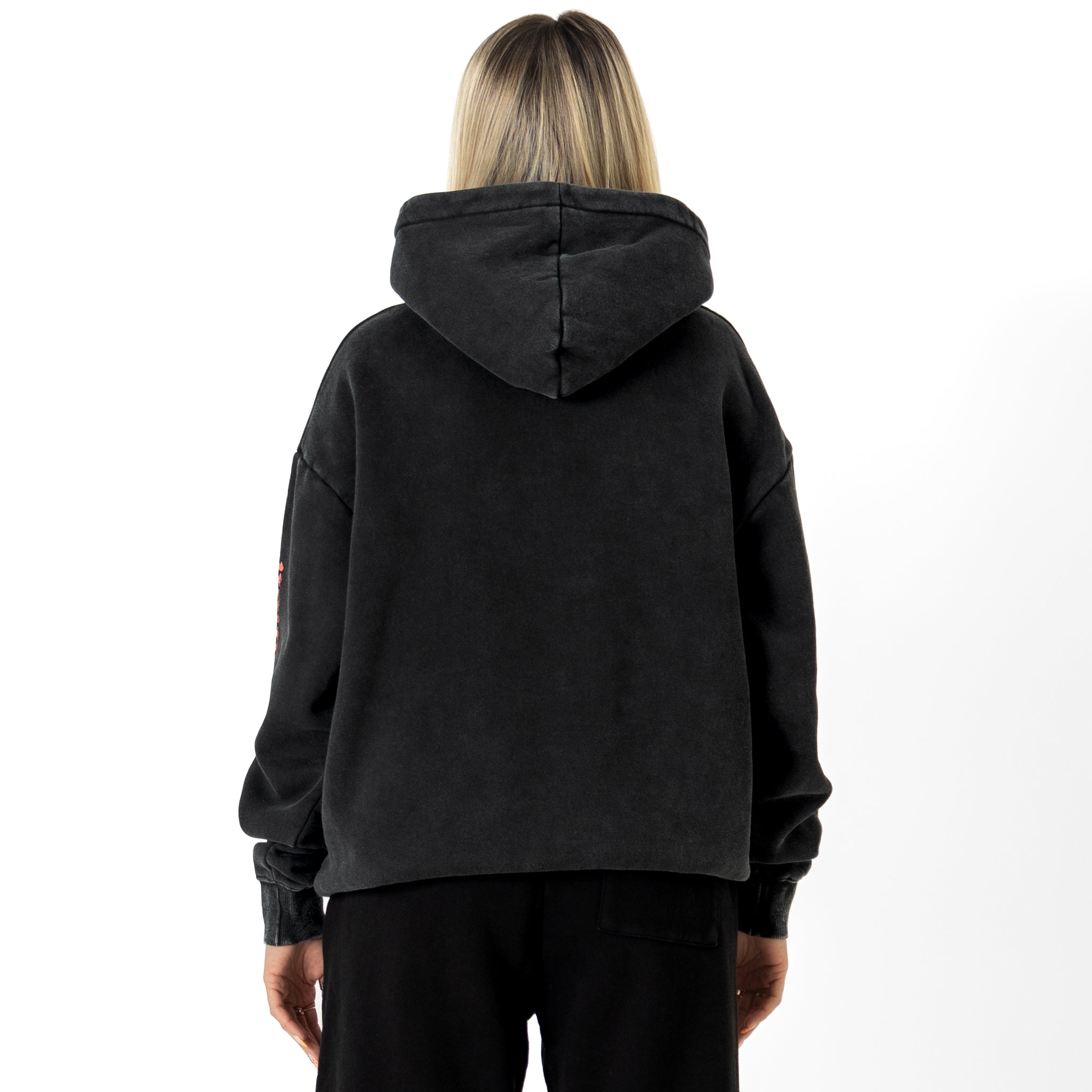 OVERSIZED LUX WORLD DOMINATION HOODIE - BLACK