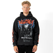 OVERSIZED LUX WORLD DOMINATION HOODIE - BLACK