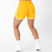 VINTAGE COTTON SHORTS (MID THIGH CUT) - YELLOW