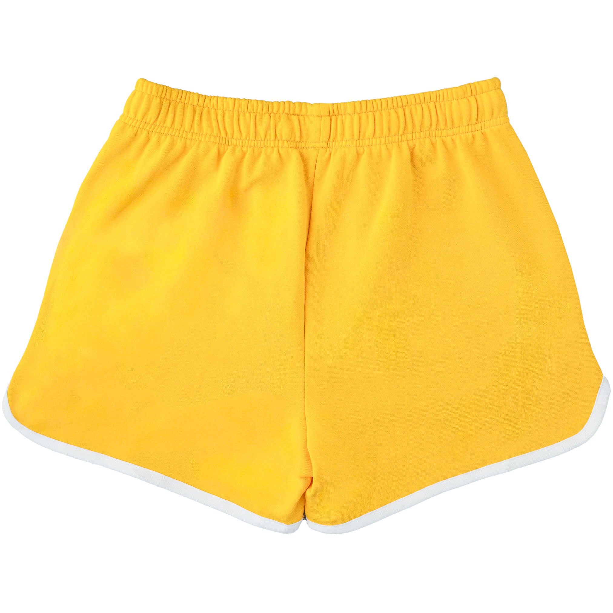 VINTAGE COTTON SHORTS (MID THIGH CUT) - YELLOW