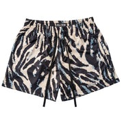 MUAY THAI SHORTS (MID THIGH CUT) - ZEBRA V2
