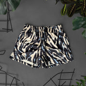 MUAY THAI SHORTS (MID THIGH CUT) - ZEBRA V2
