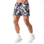 MUAY THAI SHORTS (MID THIGH CUT) - ZEBRA V2
