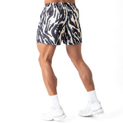 MUAY THAI SHORTS (MID THIGH CUT) - ZEBRA V2