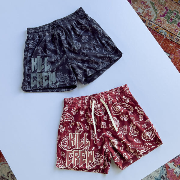 Blue Bandana Muay Thai Boxing Shorts