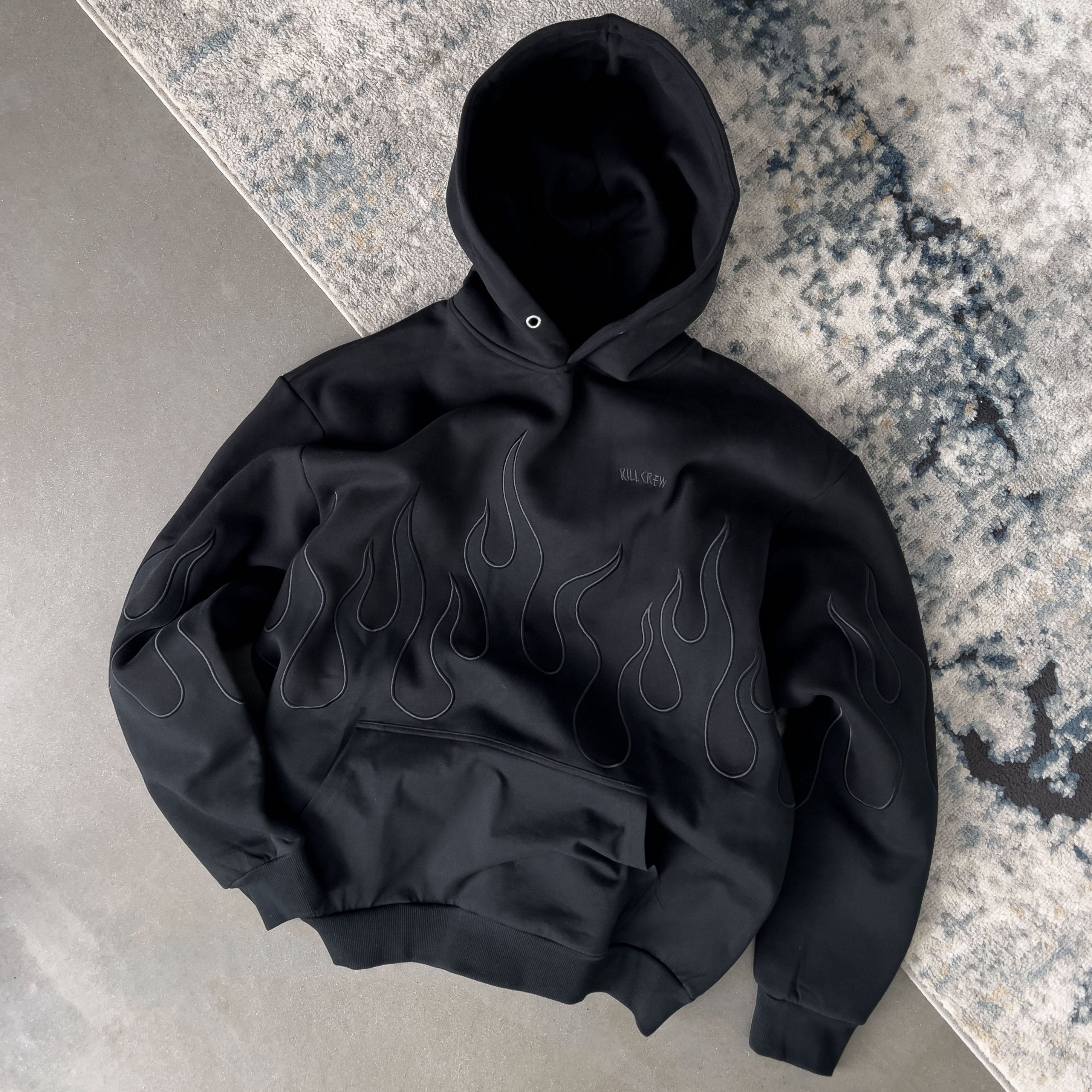 OVERSIZED PREMIUM HEATER HOODIE - BLACKOUT