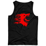 WAR WOLF TANK TOP - BLACK / RED