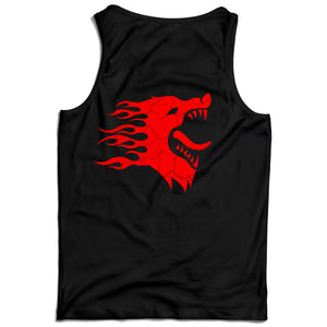 WAR WOLF TANK TOP - BLACK / RED