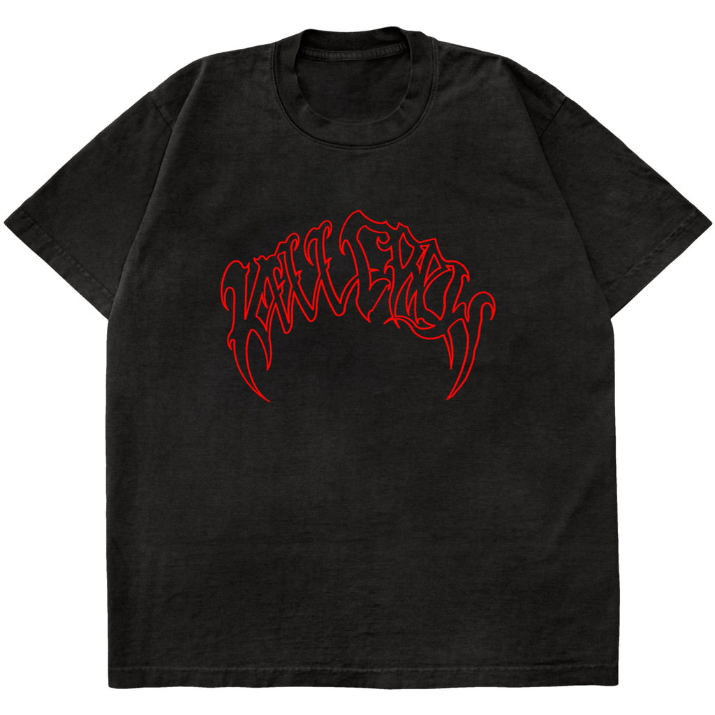 OVERSIZED CLASSIC T-SHIRT - BLACK / RED - Kill Crew