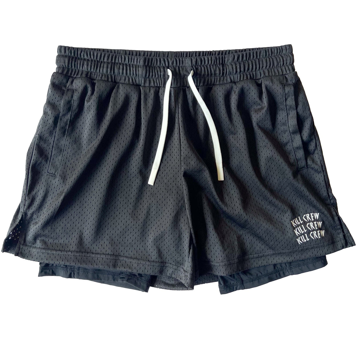Nylon Gym Shorts With Compression Liners - King Killers