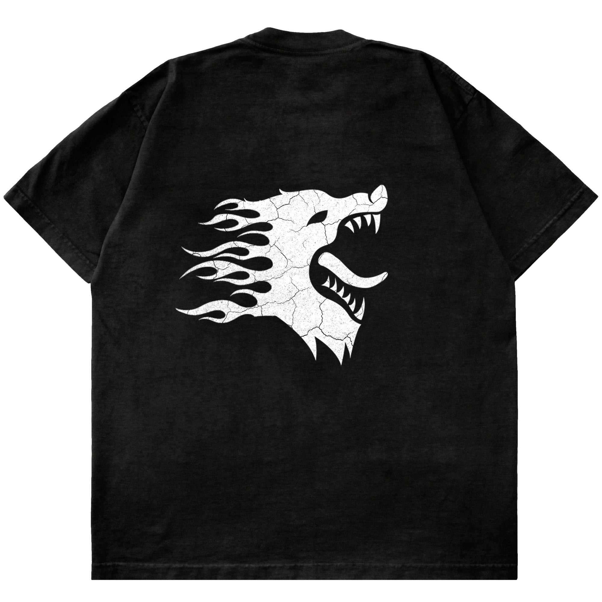 OVERSIZED WAR WOLF TSHIRT BLACK / WHITE Kill Crew