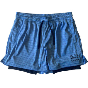 TRAINING SHORT WITH LINER - BLUE