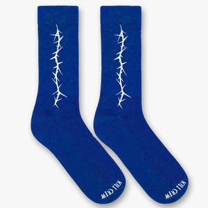 BARBWIRE HIGH SOCKS - BLUE