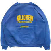 OVERSIZED LUX RIGOROUS TRAINING CREW NECK - BLUE / GOLD