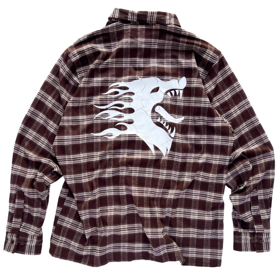 WAR WOLF FLANNEL - BROWN