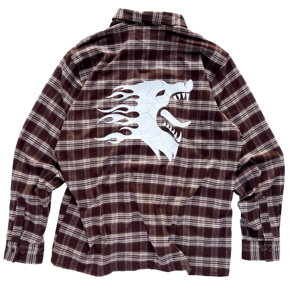 WAR WOLF FLANNEL - BROWN – Kill Crew