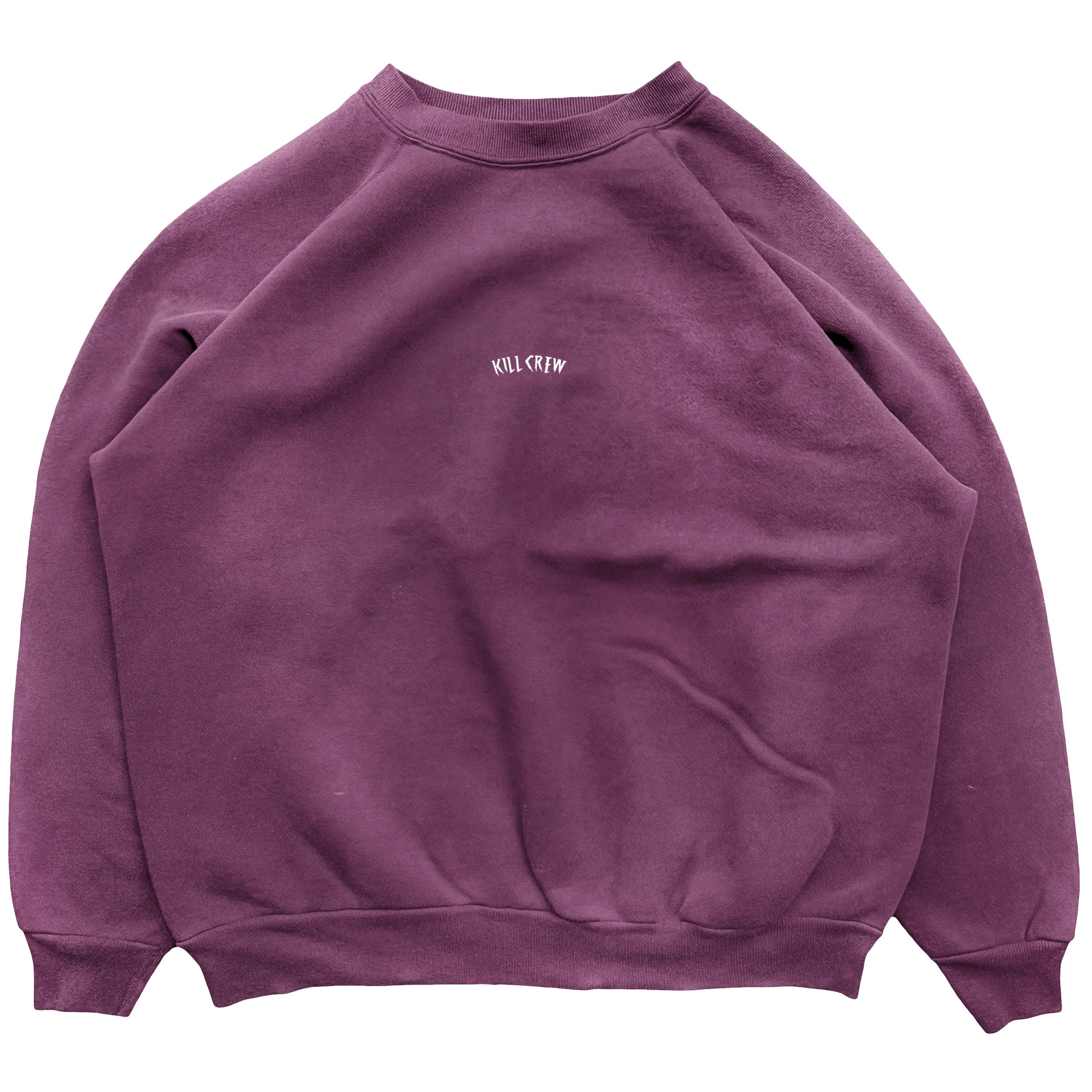 HEAVYWEIGHT LUX "SIMPLE" CREWNECK - BURGUNDY