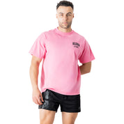 RELAXED FIT LUX CONQUER INNER DEMONS T-SHIRT - PINK / WHITE