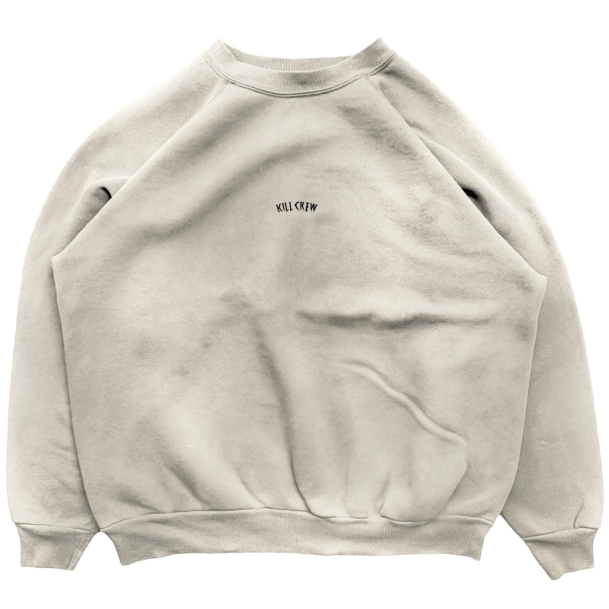 HEAVYWEIGHT LUX SIMPLE CREWNECK - CREAM - Kill Crew