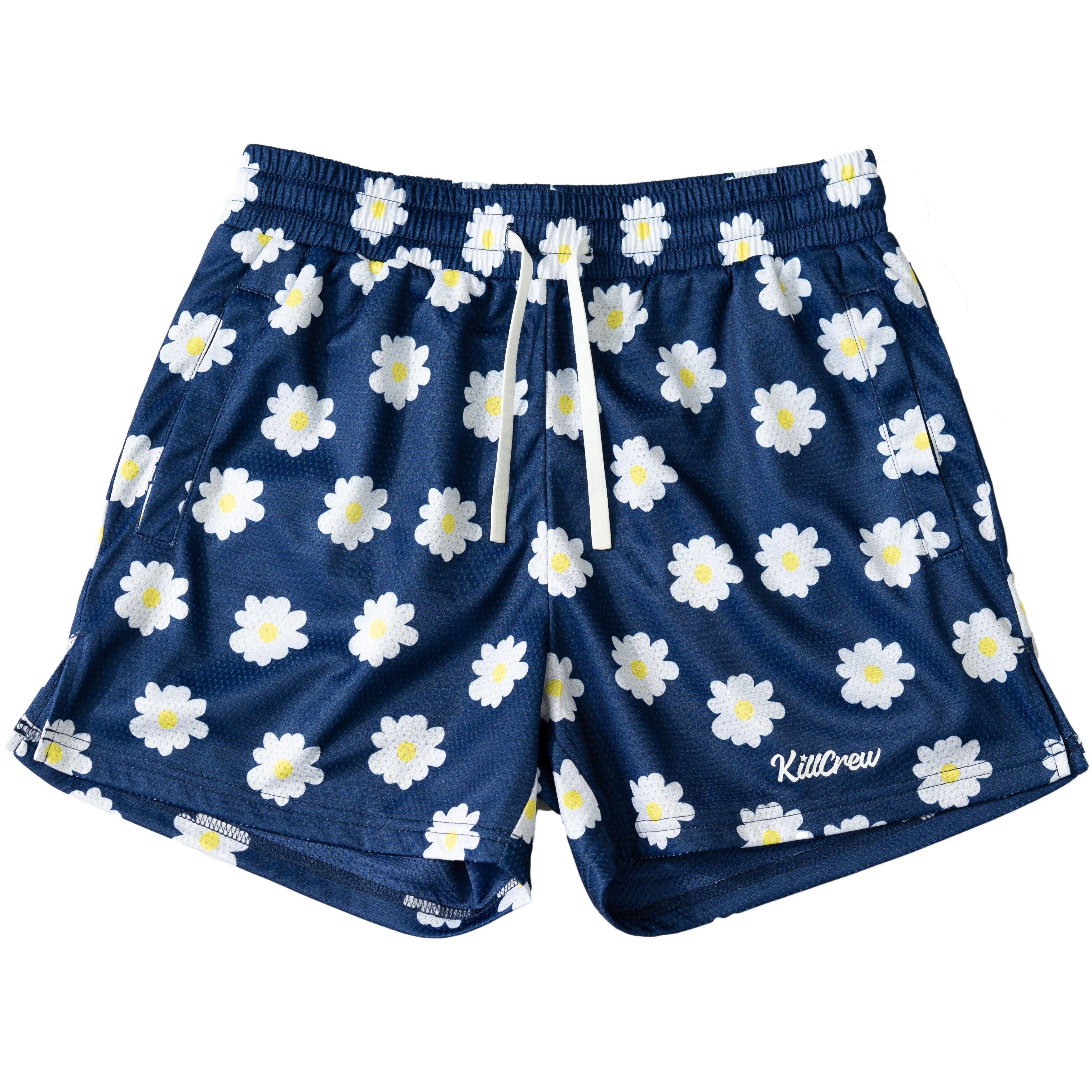 MUAY THAI SHORTS (MID THIGH CUT) DAISY - BLUE – Kill Crew