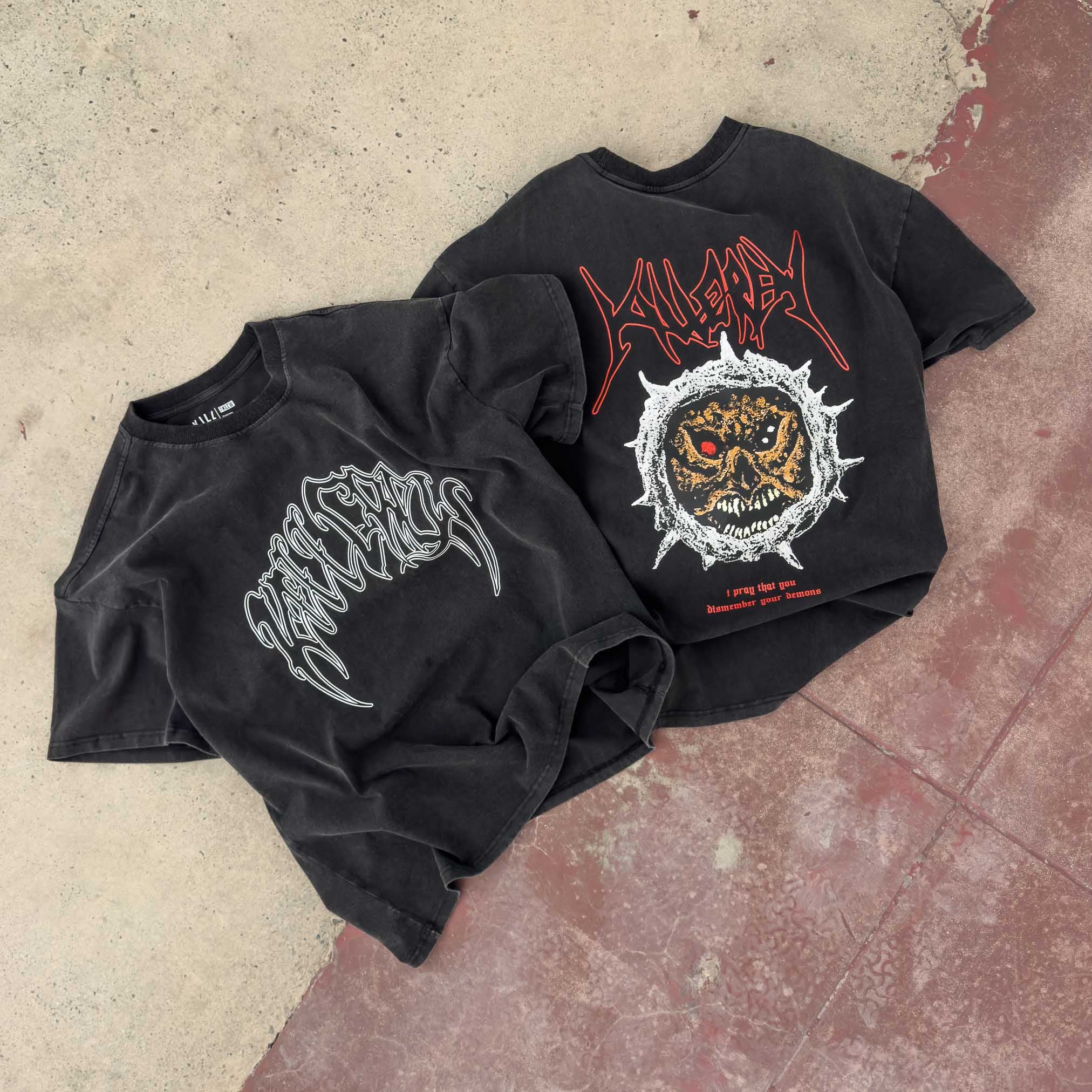 RELAXED FIT LUX EVIL EYE T-SHIRT BLACK – Kill Crew