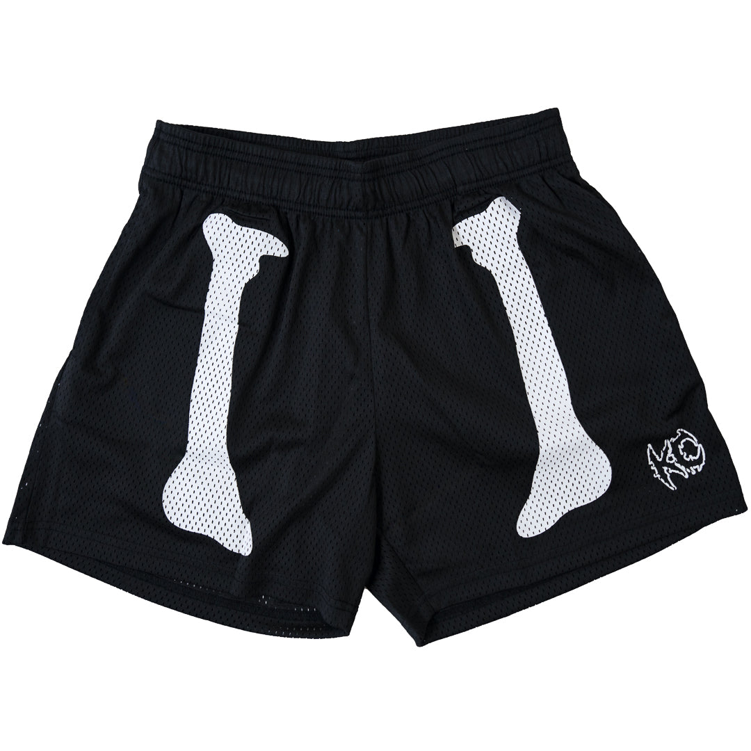 VENTED MESH SHORTS BONE DRY - BLACK / WHITE – Kill Crew