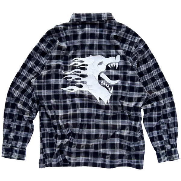 WAR WOLF FLANNEL - BLACK – Kill Crew
