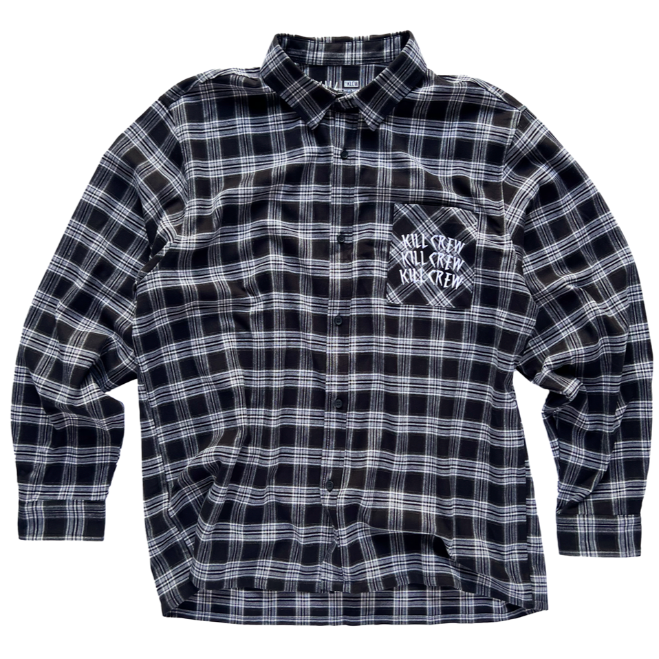 WAR WOLF FLANNEL - BLACK – Kill Crew WAR WOLF FLANNEL - BLACK – Kill Crew