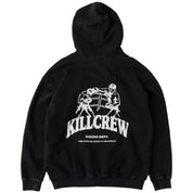 OVERSIZED LUX BOXING DEPARTMENT HOODIE - BLACK / WHITE