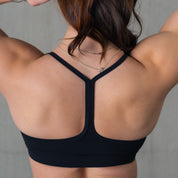 CLASSIC SPORTS BRA STAR BOY - BLACK / PINK