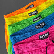 MUAY THAI SHORTS (MID THIGH CUT) - HIGHLIGHTER YELLOW