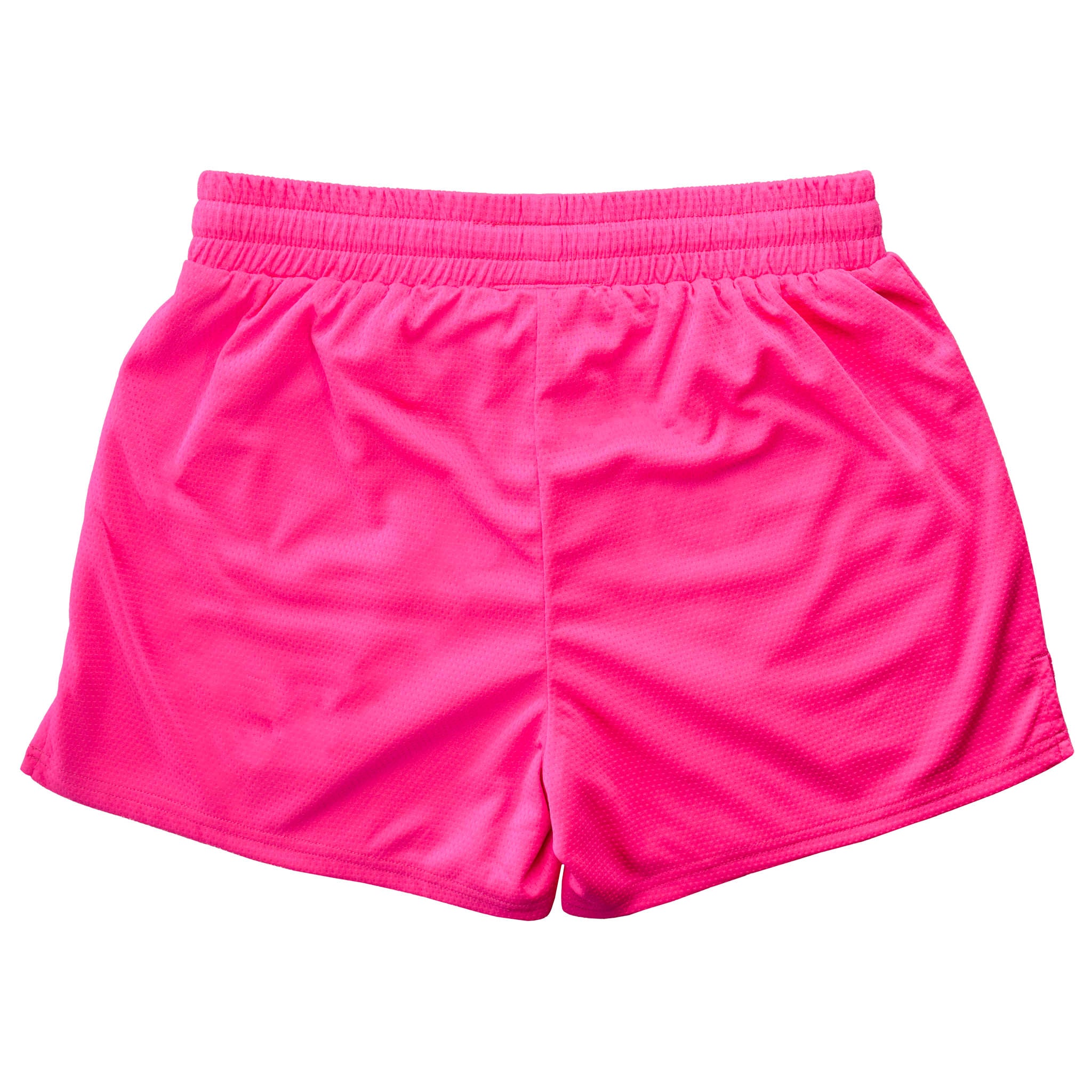 MUAY THAI SHORTS (MID THIGH CUT) - HIGHLIGHTER PINK