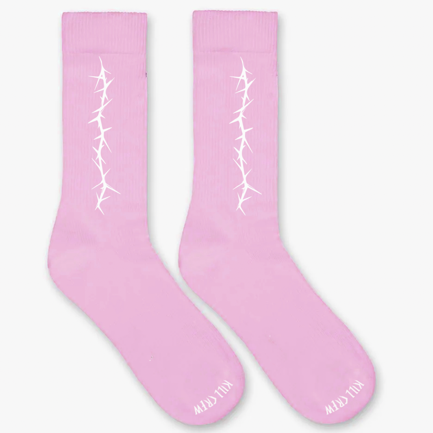 BARBWIRE HIGH SOCKS - PINK