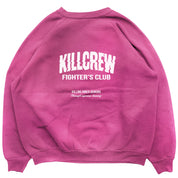 OVERSIZED LUX RIGOROUS TRAINING CREW NECK - PINK / WHITE