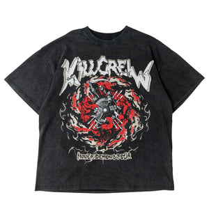 OVERSIZED DEMONS TOUR T-SHIRT - BLACK / RED